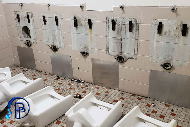 Removal urinals school
