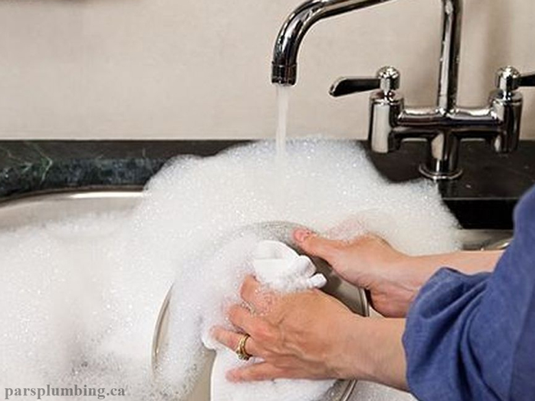 Use Hot Water and Dish Soap